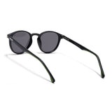 Matira | Black & Green Round Polarized Sunglasses | PMG7406