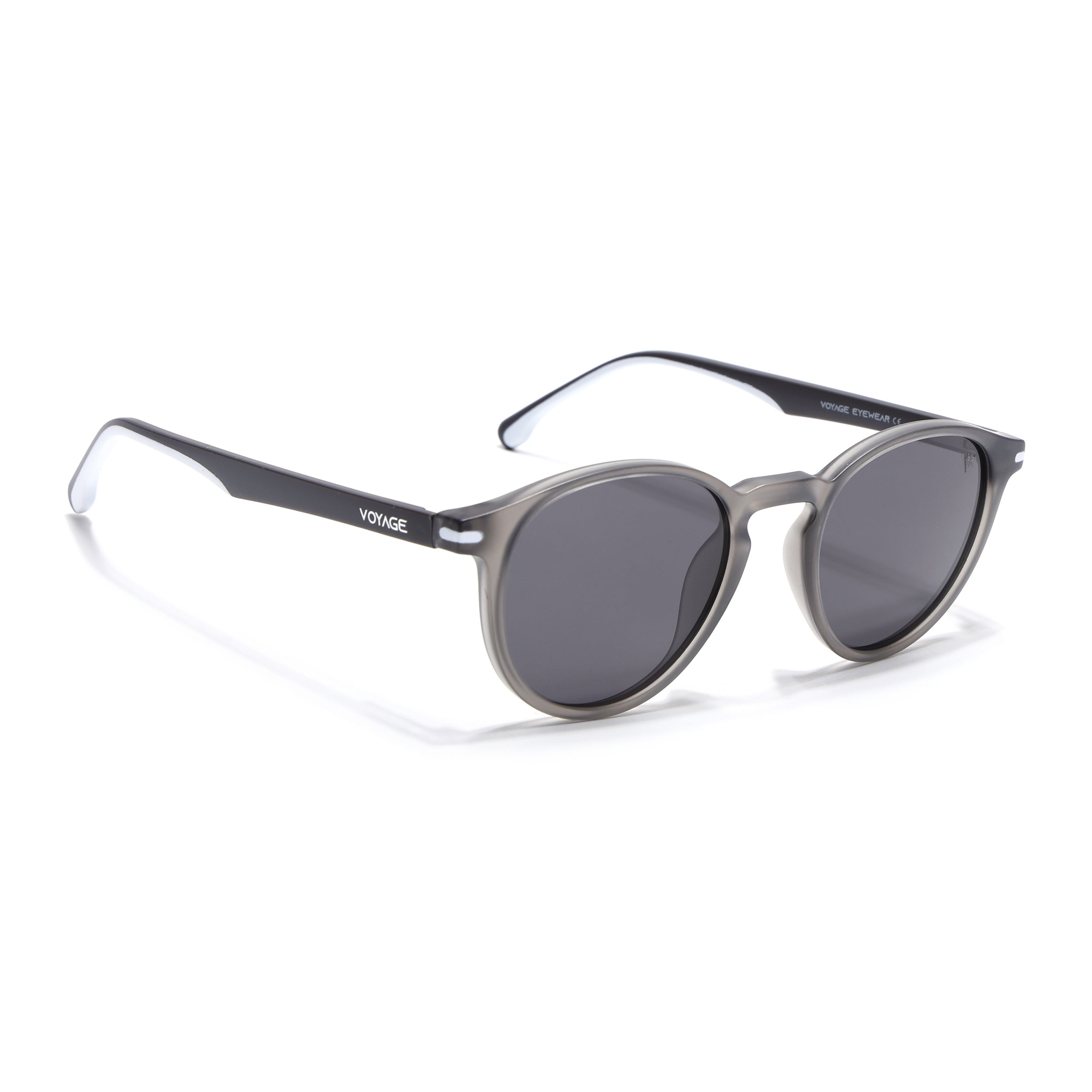 Matira | Dark Grey Round Polarized Sunglasses | PMG7408