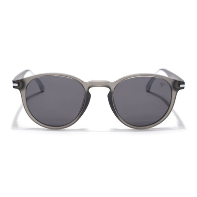 Matira | Dark Grey Round Polarized Sunglasses | PMG7408