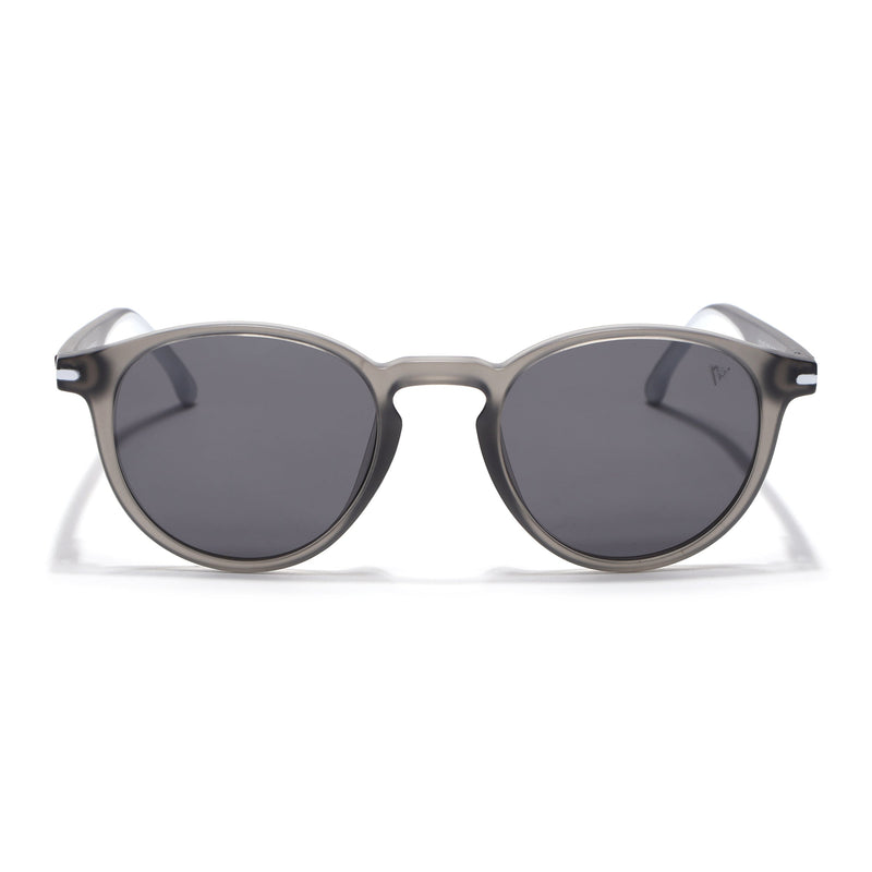 Matira | Dark Grey Round Polarized Sunglasses | PMG7408