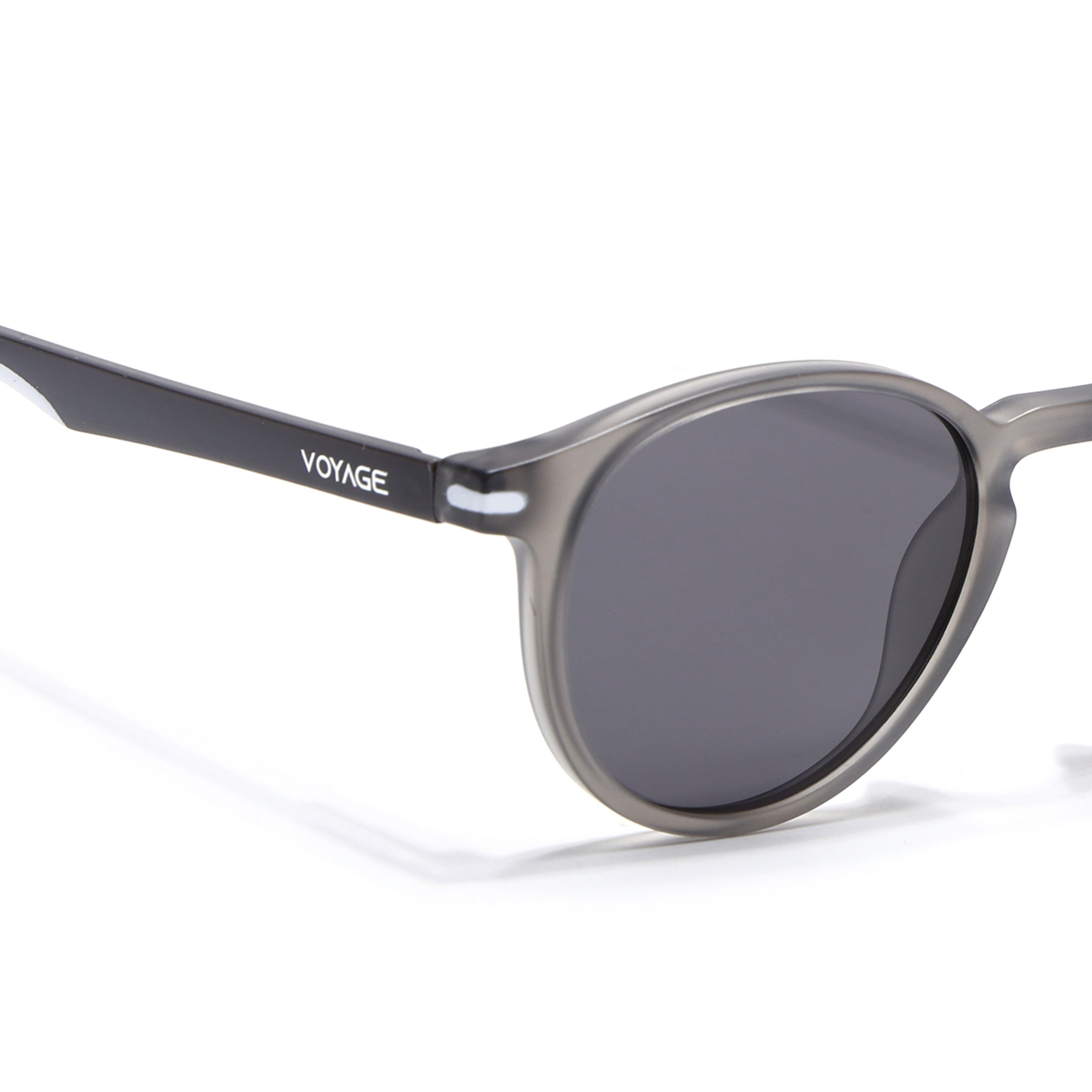 Matira | Dark Grey Round Polarized Sunglasses | PMG7408