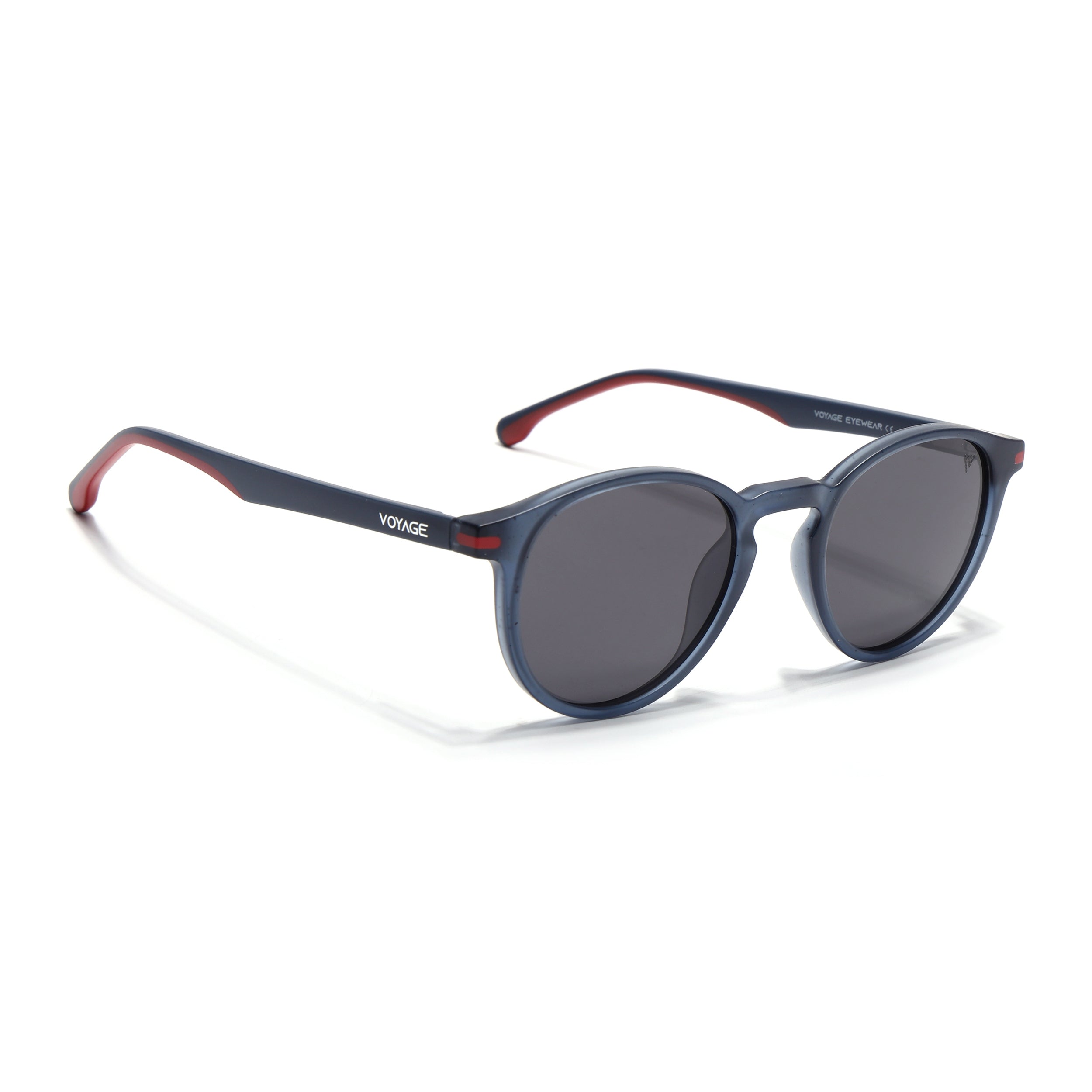Matira | Blue Round Polarized Sunglasses | PMG7410