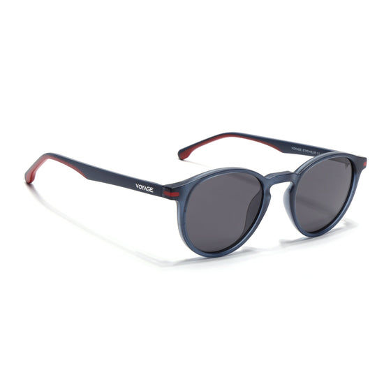 Matira | Blue Round Polarized Sunglasses | PMG7410