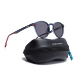 Matira | Blue Round Polarized Sunglasses | PMG7410
