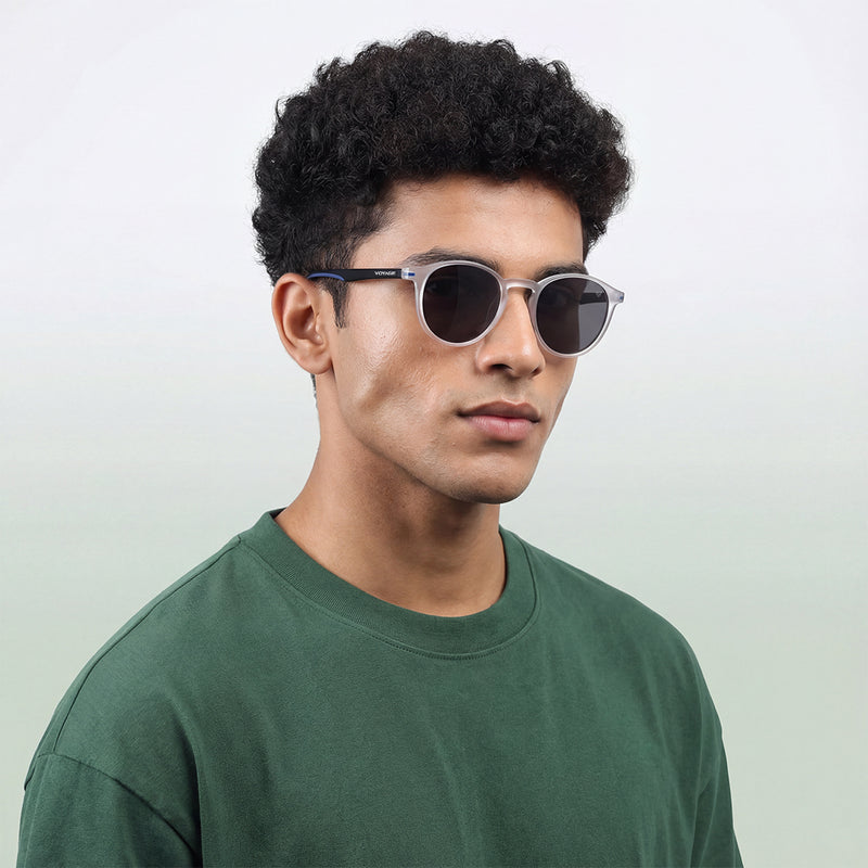 Matira | Transparent  Round Polarized Sunglasses | PMG7412