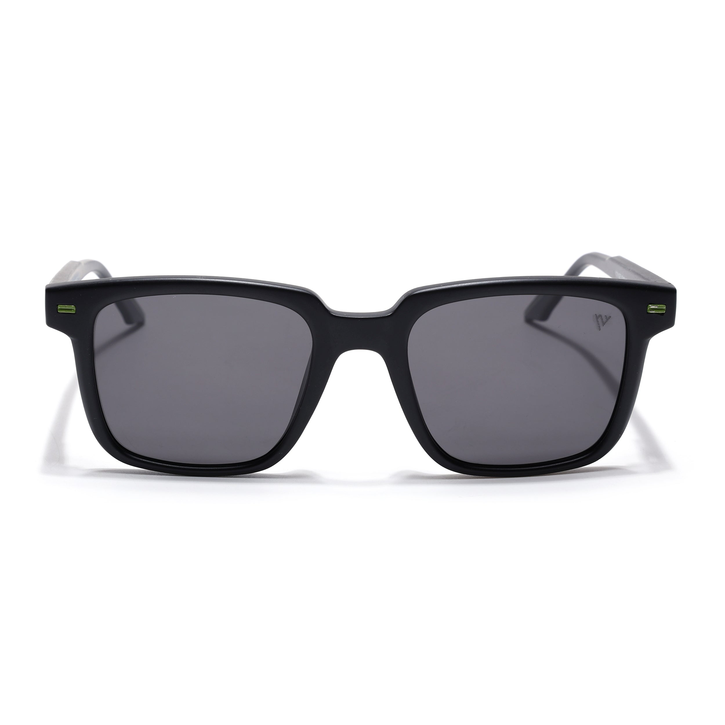 Matira | Black & Green Square Polarized Sunglasses | PMG7414