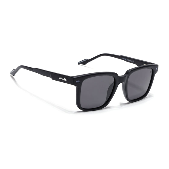 Matira | Black & White Square Polarized Sunglasses | PMG7415