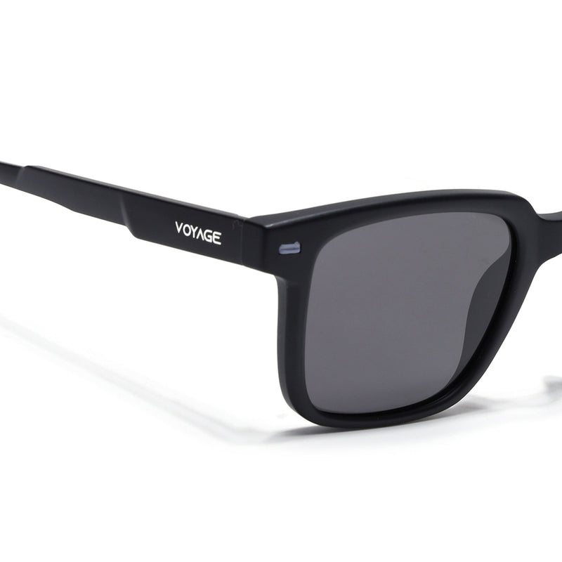 Matira | Black & White Square Polarized Sunglasses | PMG7415