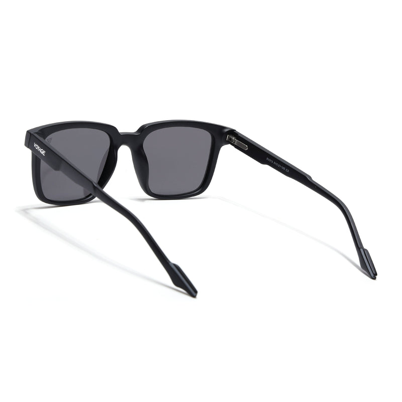 Matira | Black & White Square Polarized Sunglasses | PMG7415