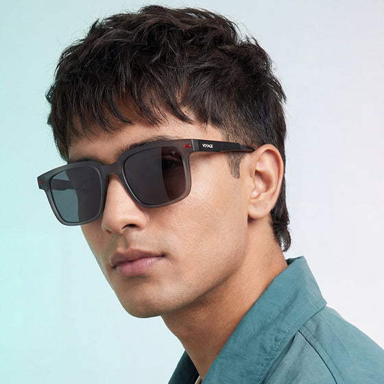 Matira | Grey Square Polarized Sunglasses | PMG7416