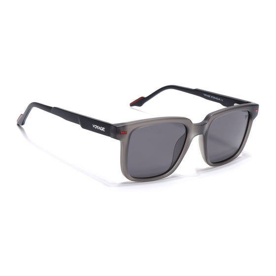 Matira | Grey Square Polarized Sunglasses | PMG7416