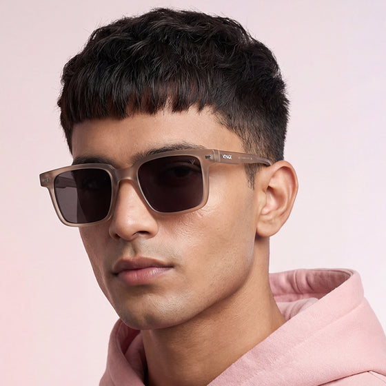 Matira | Brown Square Polarized Sunglasses  | PMG7418