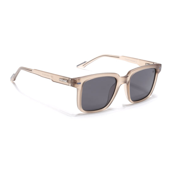 Matira | Brown Square Polarized Sunglasses  | PMG7418
