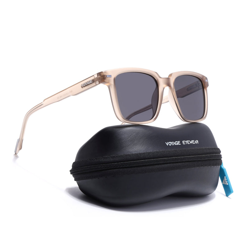 Matira | Brown Square Polarized Sunglasses  | PMG7418