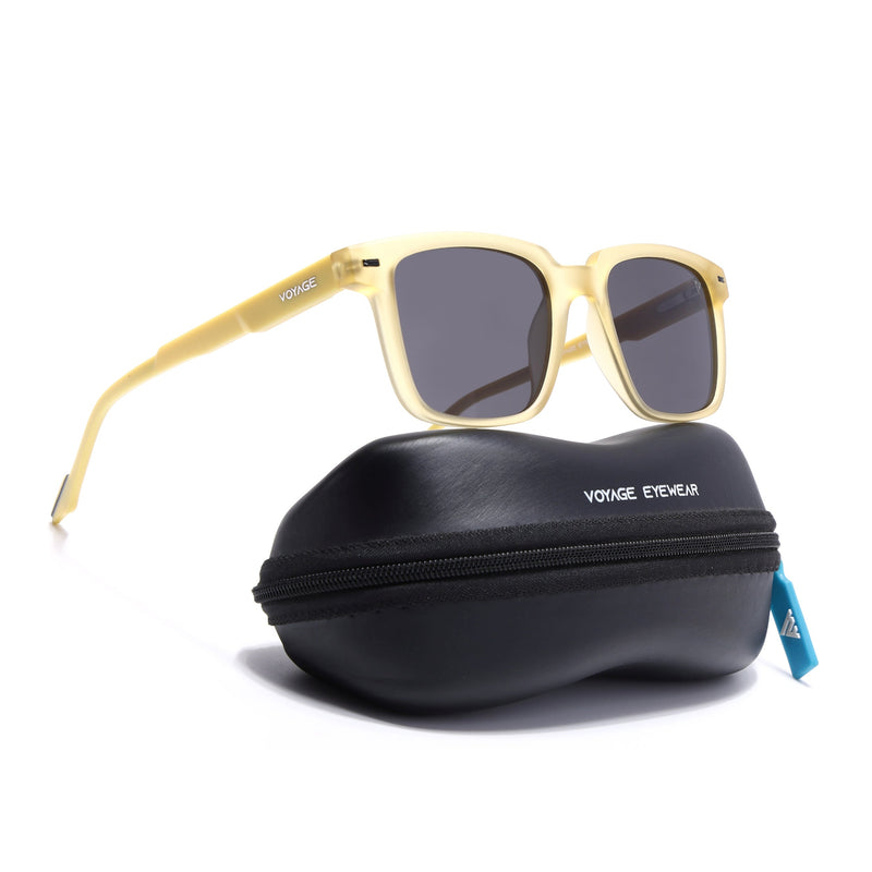 Matira | Yellow Square Polarized Sunglasses  | PMG7419