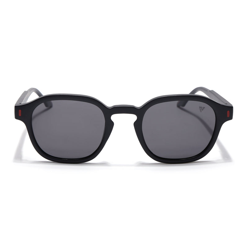 Matira | Black & Red Wayfarer Polarized Sunglasses  | PMG7421