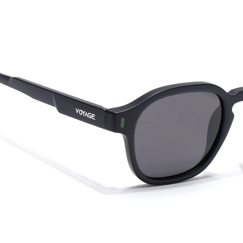 Matira | Black & Green Wayfarer Polarized Sunglasses | PMG7422