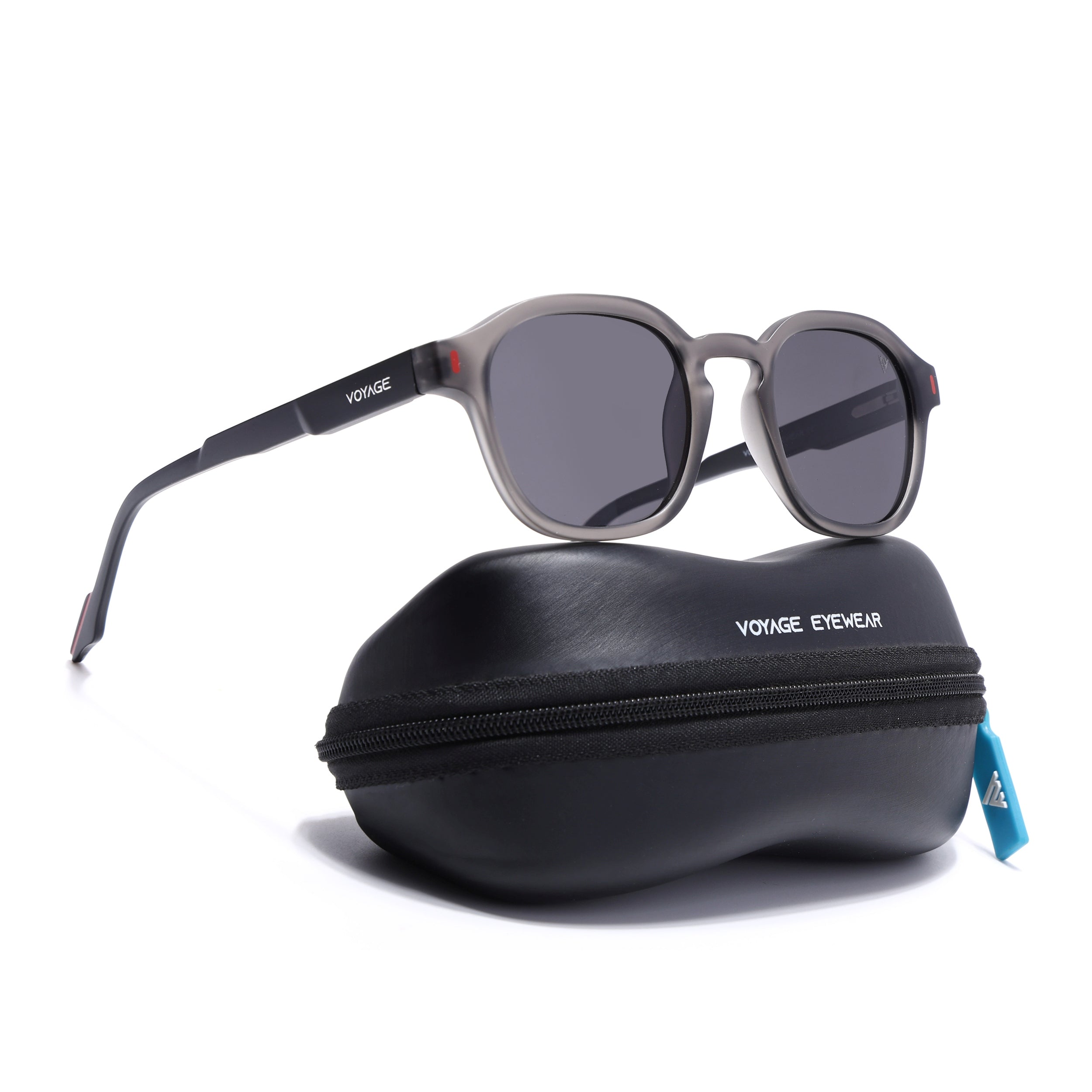 Matira | Grey Wayfarer Polarized Sunglasses | PMG7424