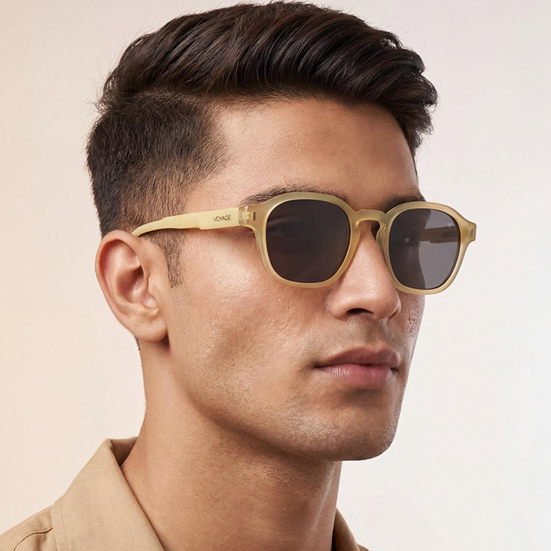 Matira | Yellow Wayfarer Polarized Sunglasses | PMG7427