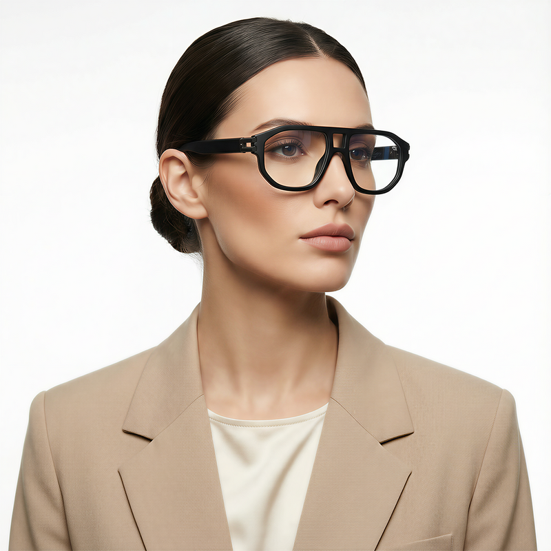 Shadow - Matt Black Wayfarer Eyeglasses I 82104CL585-C1