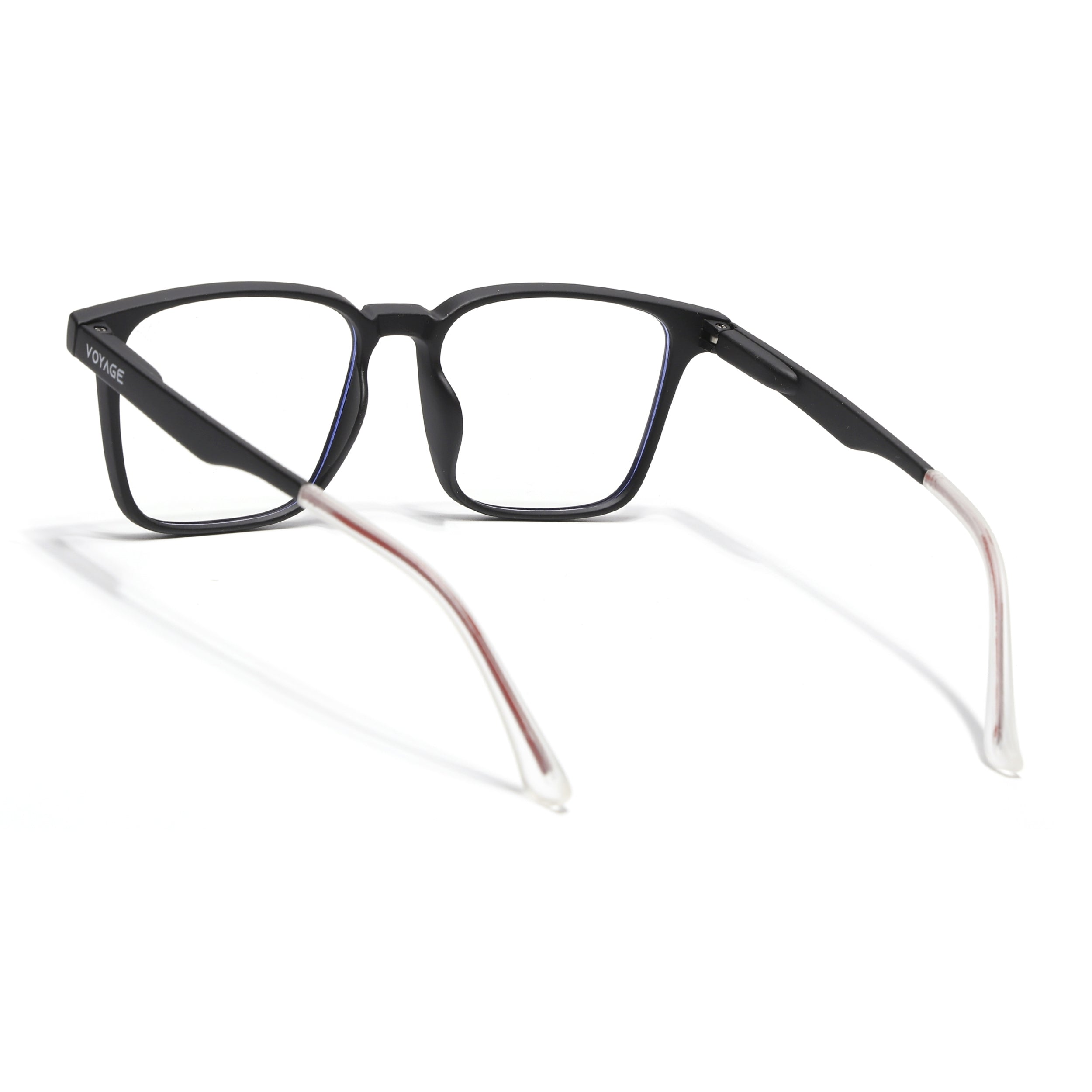 Voyage Air Black Square Eyeglasses for Men & Women (T001FMG7172-C1)