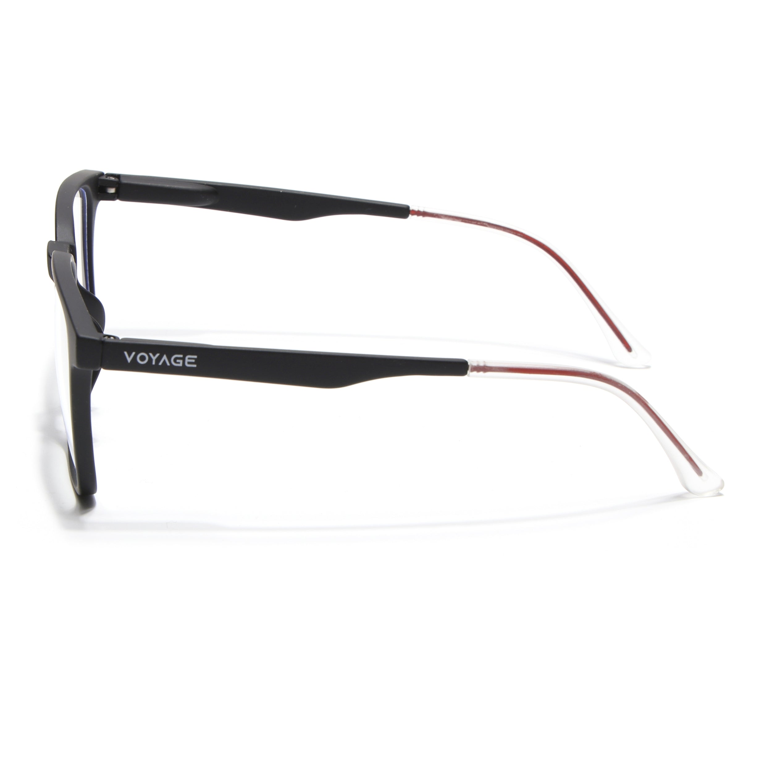 Voyage Air Black Square Eyeglasses for Men & Women (T001FMG7172-C1)