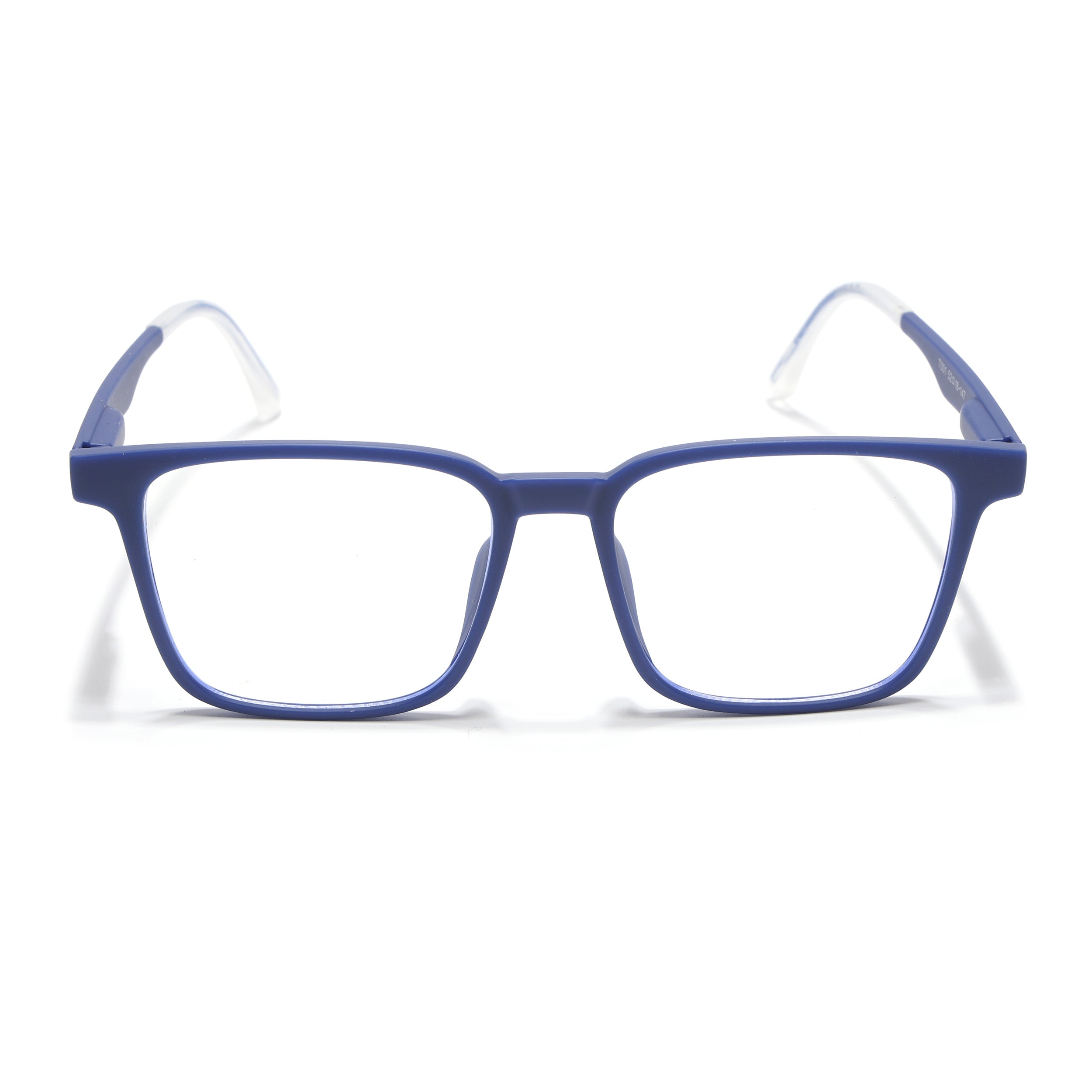 Voyage Air Blue Square Eyeglasses for Men & Women (T001FMG7174-C3)