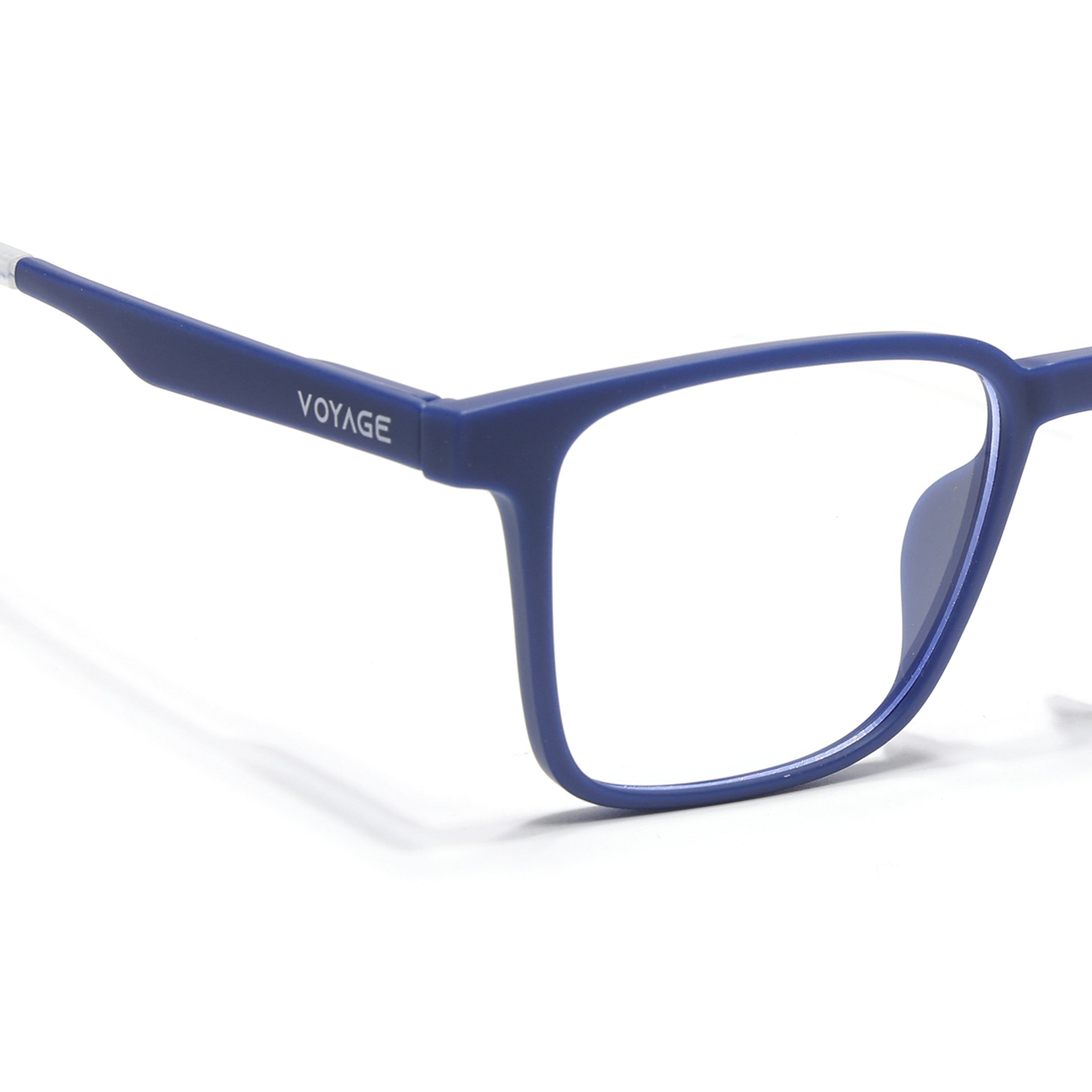 Voyage Air Blue Square Eyeglasses for Men & Women (T001FMG7174-C3)