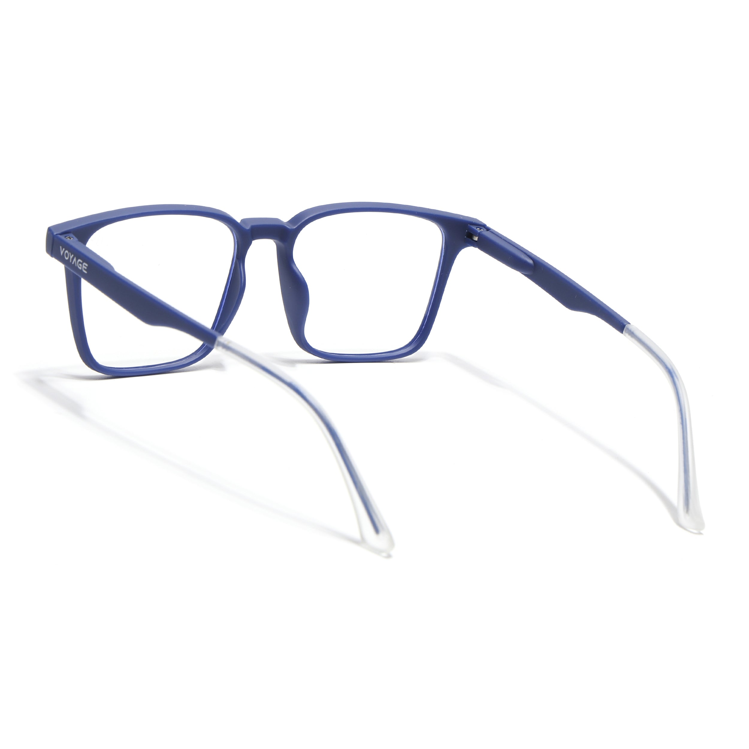 Voyage Air Blue Square Eyeglasses for Men & Women (T001FMG7174-C3)