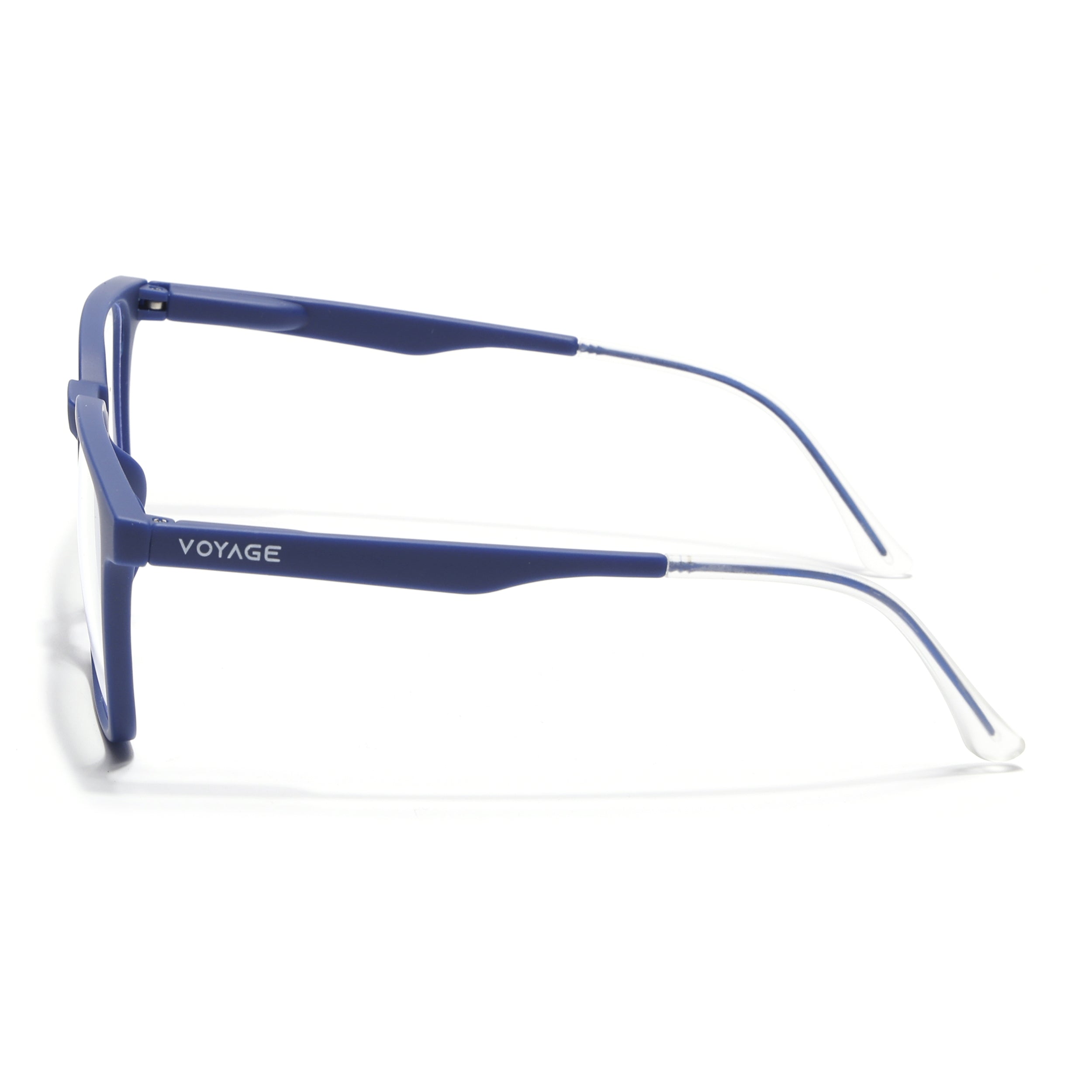 Voyage Air Blue Square Eyeglasses for Men & Women (T001FMG7174-C3)