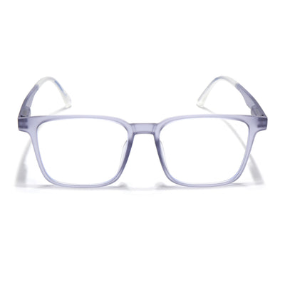 Voyage Air Light Grey Square Eyeglasses for Men & Women (T001FMG7175-C4)