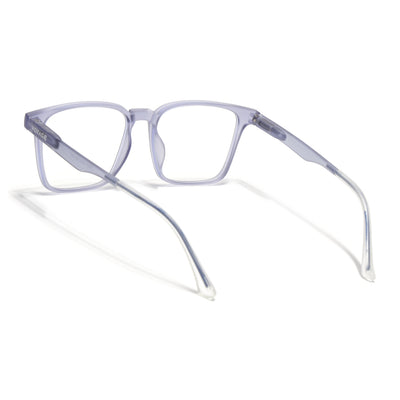 Voyage Air Light Grey Square Eyeglasses for Men & Women (T001FMG7175-C4)