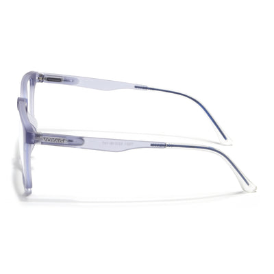 Voyage Air Light Grey Square Eyeglasses for Men & Women (T001FMG7175-C4)