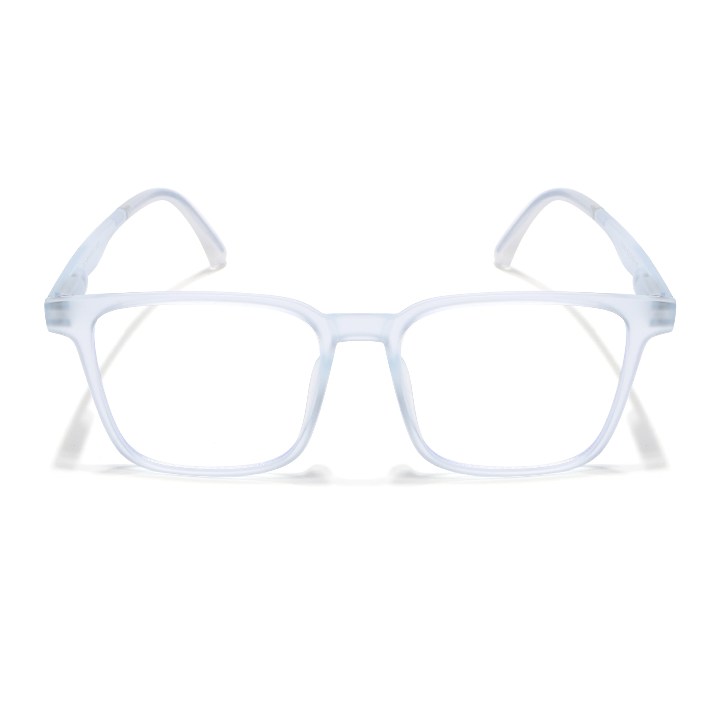 Voyage Air Matt Transparent Square Eyeglasses for Men & Women (T001FMG7176-C5)