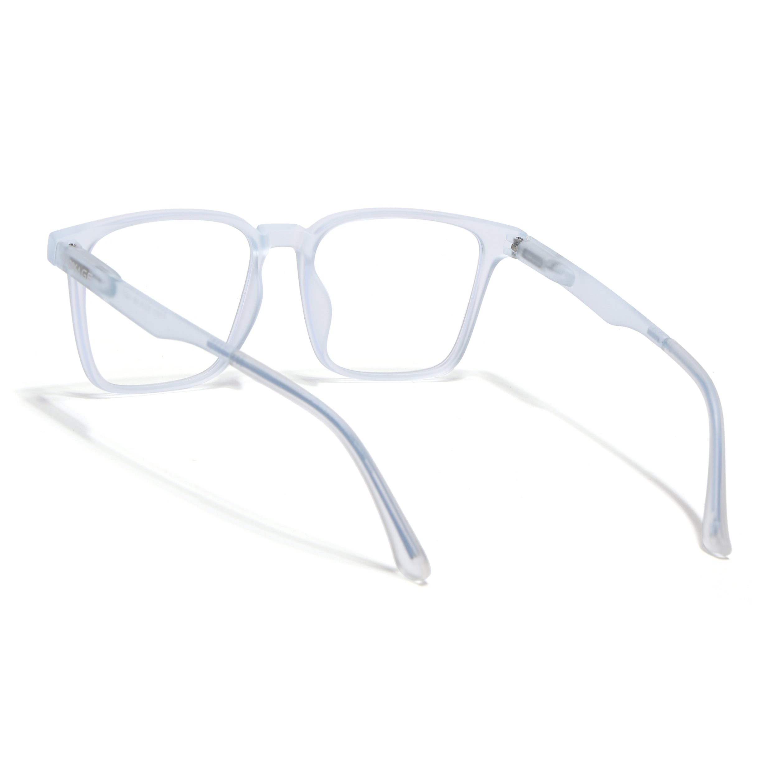 Voyage Air Matt Transparent Square Eyeglasses for Men & Women (T001FMG7176-C5)