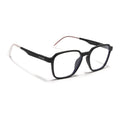 Voyage Air Black Square Eyeglasses for Men & Women (T002FMG7177-C1)