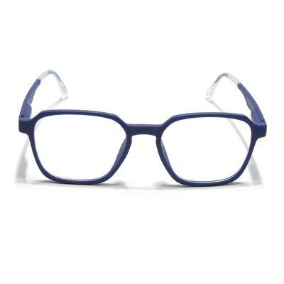 Voyage Air Blue Square Eyeglasses for Men & Women (T002FMG7179-C3)
