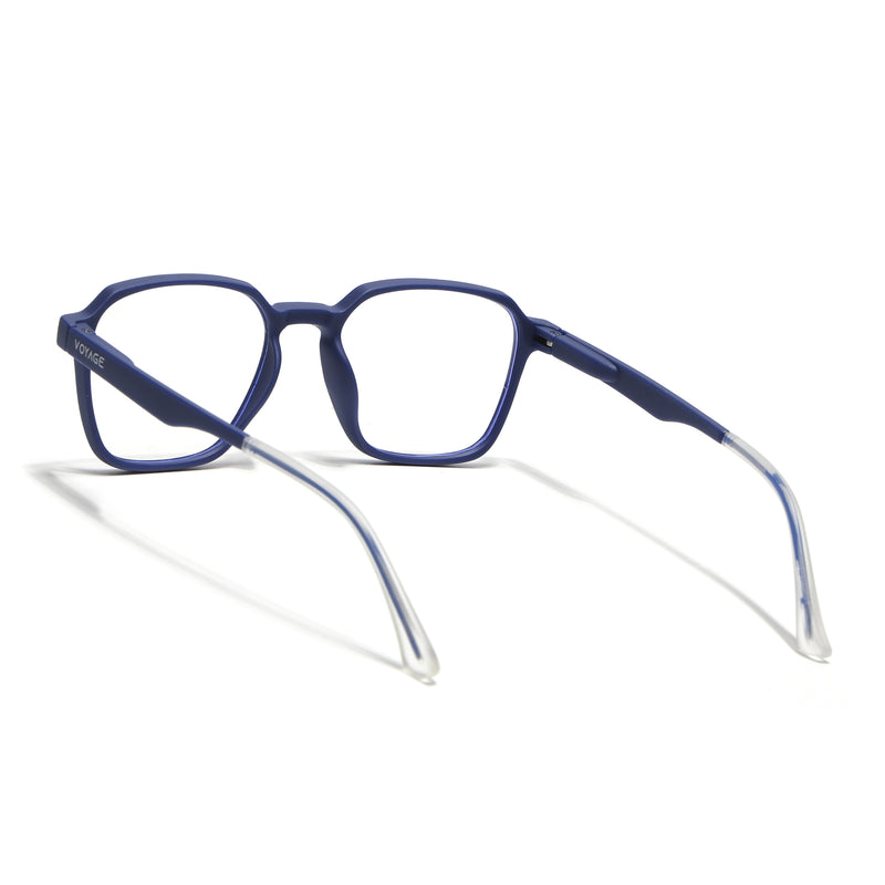 Voyage Air Blue Square Eyeglasses for Men & Women (T002FMG7179-C3)