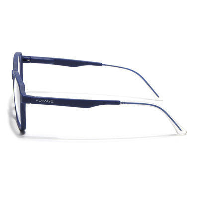 Voyage Air Blue Square Eyeglasses for Men & Women (T002FMG7179-C3)