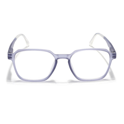 Voyage Air Light Grey Square Eyeglasses for Men & Women (T002FMG7180-C4)
