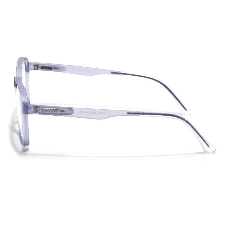 Voyage Air Light Grey Square Eyeglasses for Men & Women (T002FMG7180-C4)