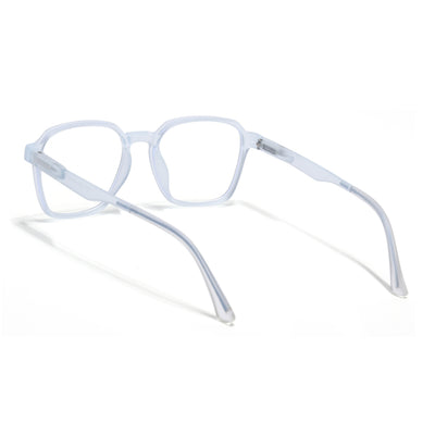 Voyage Air Matt Transparent Square Eyeglasses for Men & Women (T002FMG7181-C5)