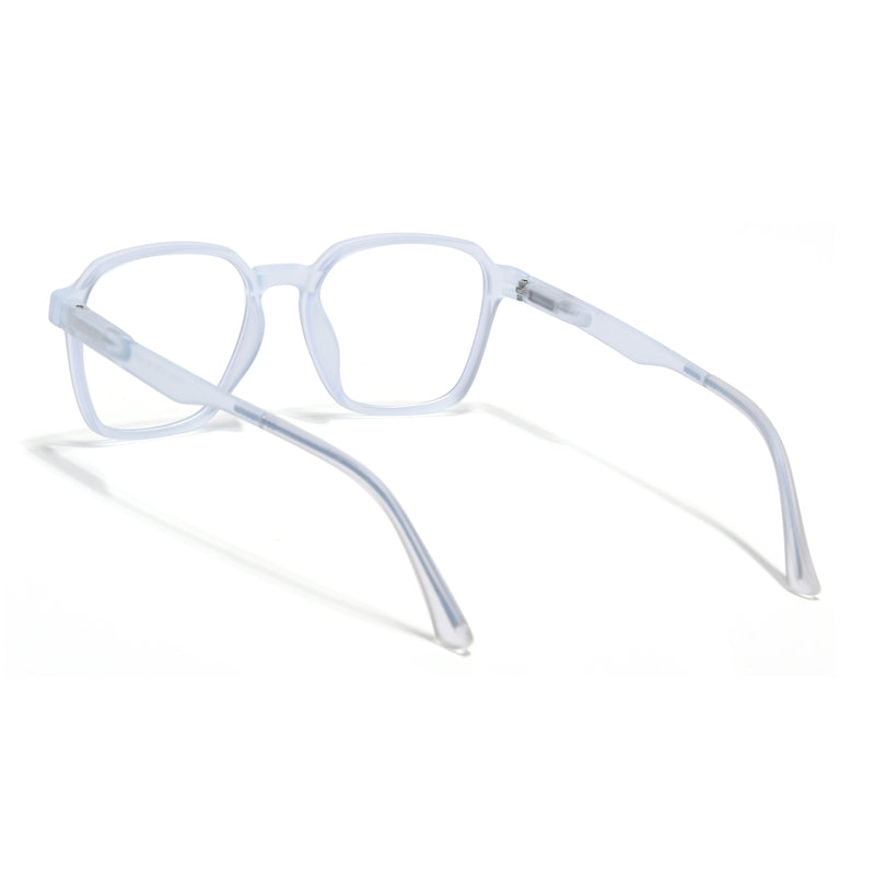 Voyage Air Matt Transparent Square Eyeglasses for Men & Women (T002FMG7181-C5)