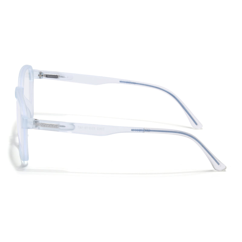 Voyage Air Matt Transparent Square Eyeglasses for Men & Women (T002FMG7181-C5)