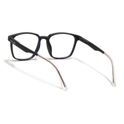 Voyage Air Black Square Eyeglasses for Men & Women (T003FMG7182-C1)