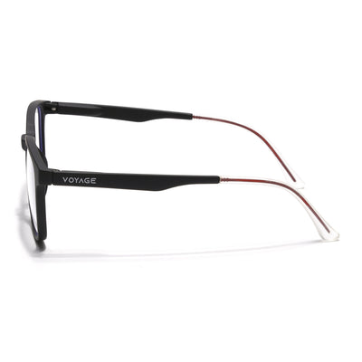 Voyage Air Black Square Eyeglasses for Men & Women (T003FMG7182-C1)