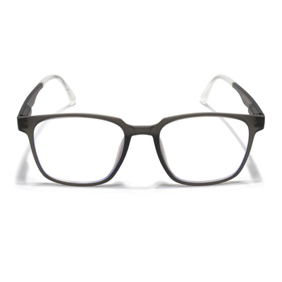 Voyage Air Grey Square Eyeglasses for Men & Women (T003FMG7183-C2)