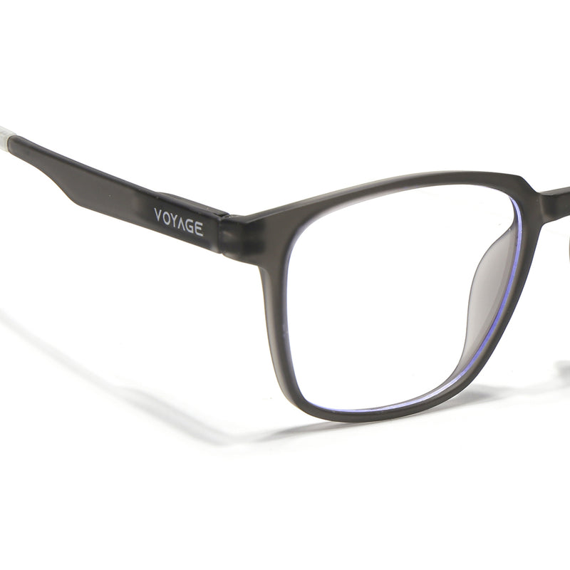Voyage Air Grey Square Eyeglasses for Men & Women (T003FMG7183-C2)