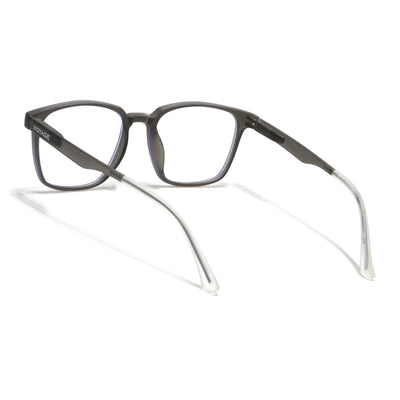 Voyage Air Grey Square Eyeglasses for Men & Women (T003FMG7183-C2)