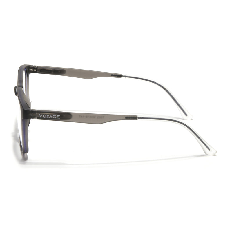 Voyage Air Grey Square Eyeglasses for Men & Women (T003FMG7183-C2)